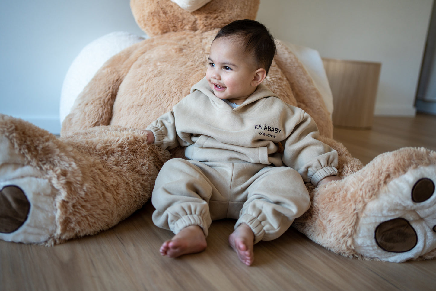 Beige Tracky Set