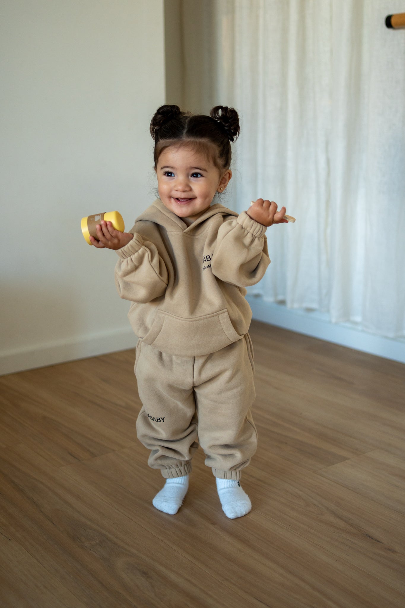 Beige Tracky Set